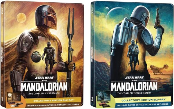 The Mandalorian: The Complete First and Second Seasons - Limited Collector's Edition Steelbooks [Blu-ray] - Includes Bonus Content and Concept Art Cards