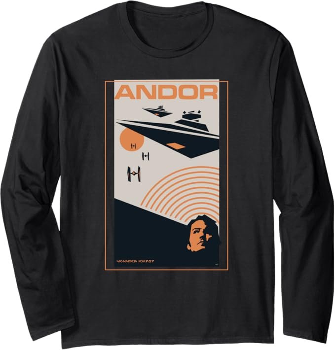 Star Wars Andor Season 2 Imperial Forces Retro Poster Art Long Sleeve T-Shirt