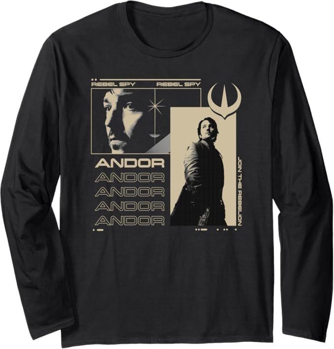 Star Wars Andor Join The Rebellion Cassian Vintage Poster Long Sleeve T-Shirt