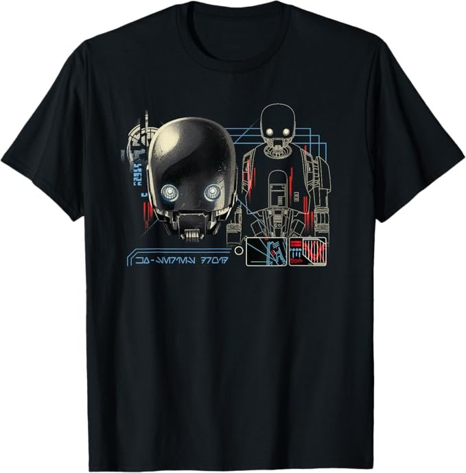 Star Wars Andor Season 2 K-2SO KX-Series Droid Readout T-Shirt